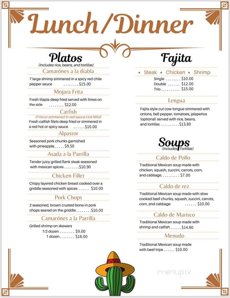 Mi Familia Mexican Restaurant - Okeechobee, FL menu_pic