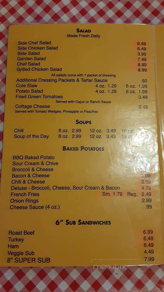 Willie D's Deli - Scottsburg, IN menu_pic