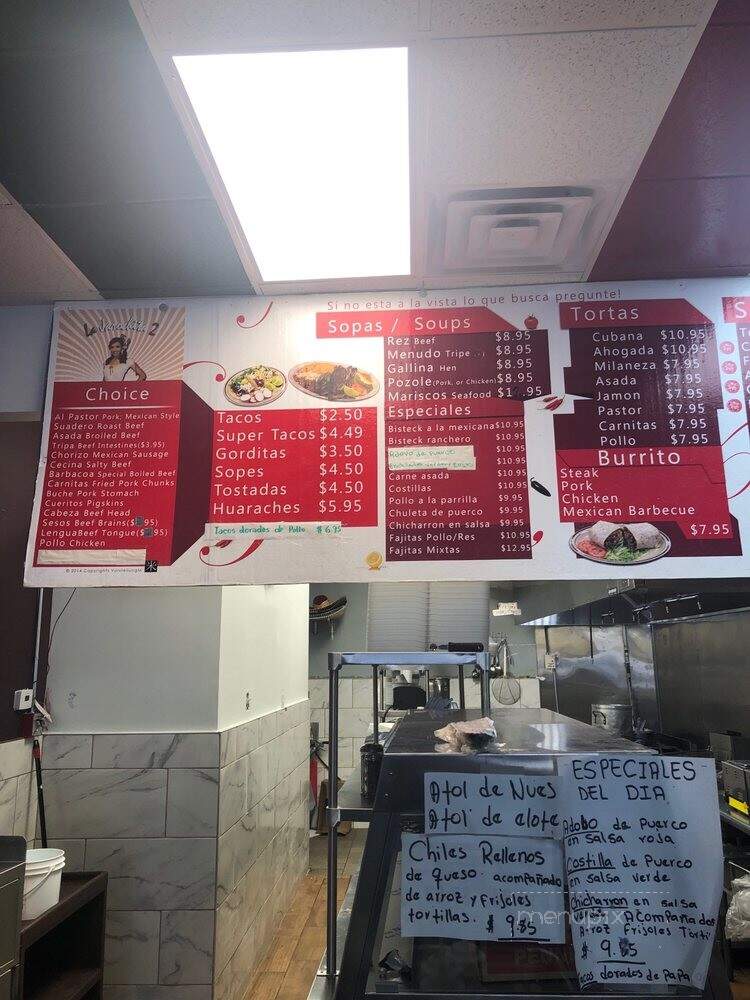 Jarochita #2 - Arlington, VA menu_pic