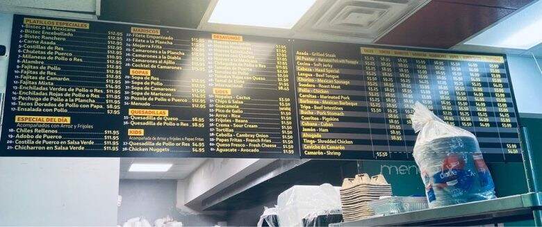 Jarochita #2 - Arlington, VA menu_pic
