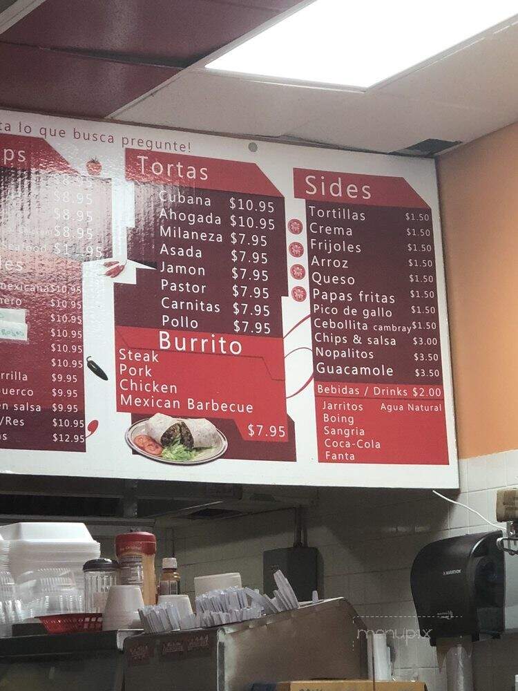 Jarochita #2 - Arlington, VA menu_pic