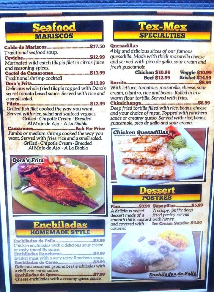 Rey's Restaurant - Irving, TX menu_pic