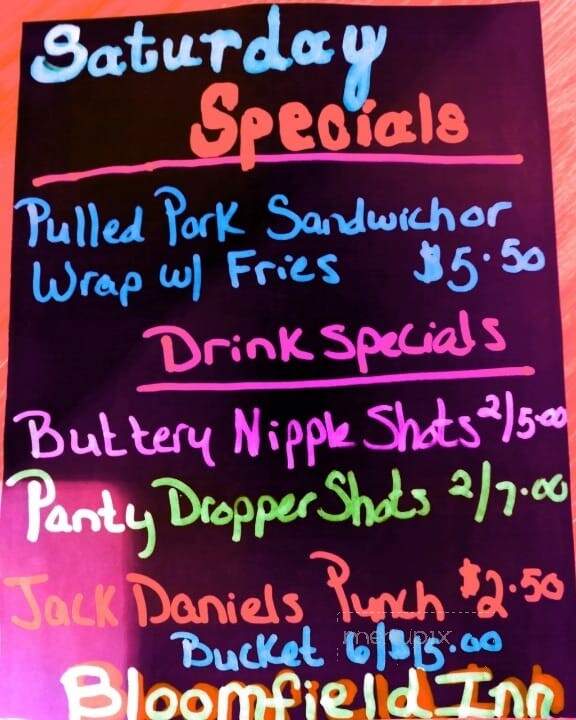 Bloomfield Inn - North Bloomfield, OH menu_pic