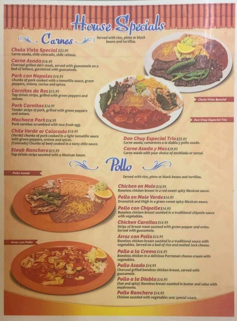 Chula Vista Market and Taqueria - Salem, OR menu_pic