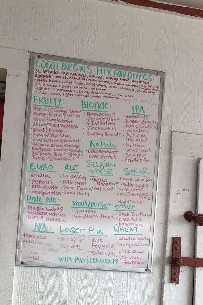West Alabama Ice House - Houston, TX menu_pic