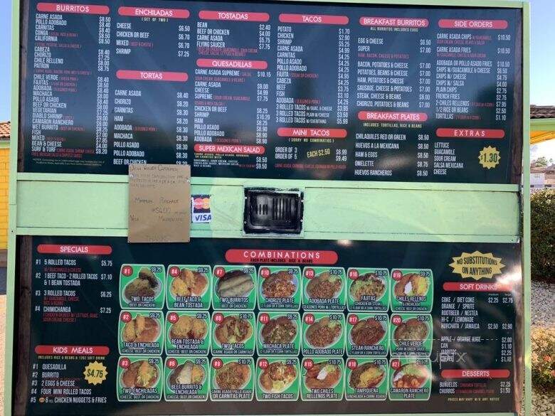 Super Oscars - La Mesa, CA menu_pic