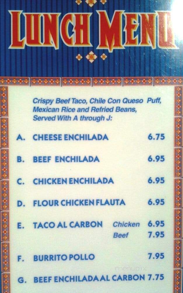 El Gallo Mexican - Houston, TX menu_pic