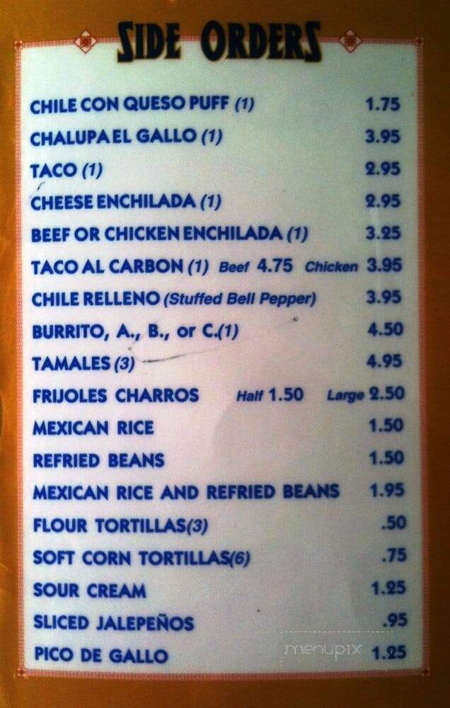 El Gallo Mexican - Houston, TX menu_pic