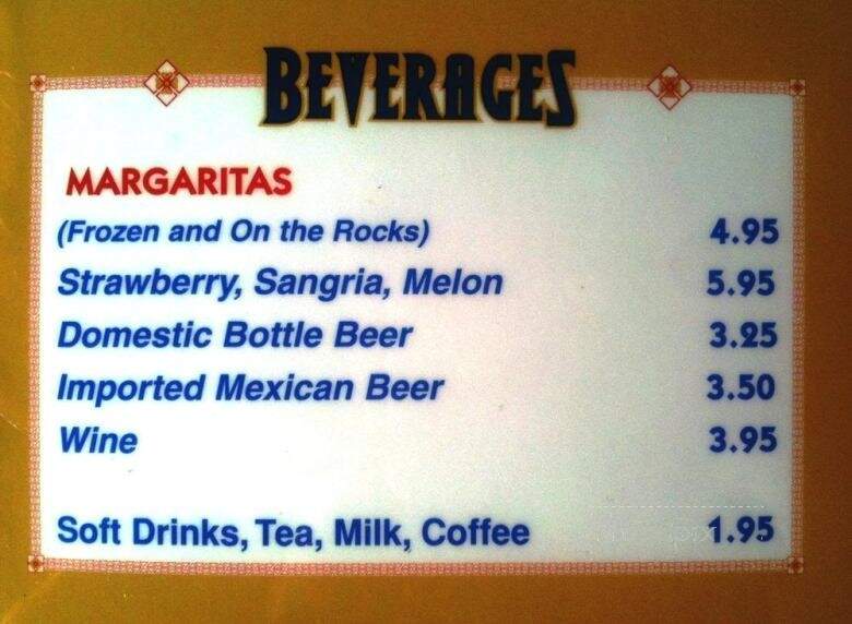 El Gallo Mexican - Houston, TX menu_pic