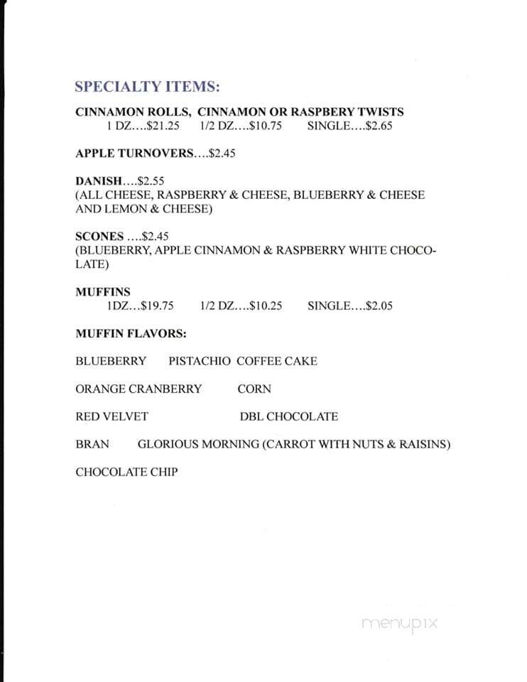 Dixie Donuts - Cedar Hill, TX menu_pic