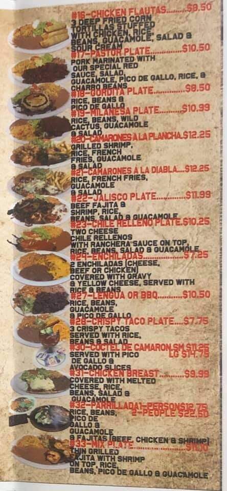 Taqueria Guadalajara - Levelland, TX menu_pic