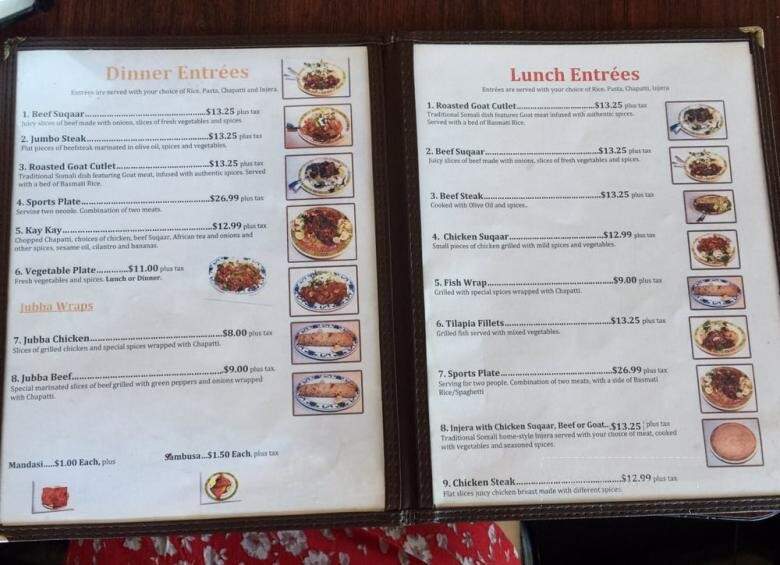 Jubba - San Jose, CA menu_pic