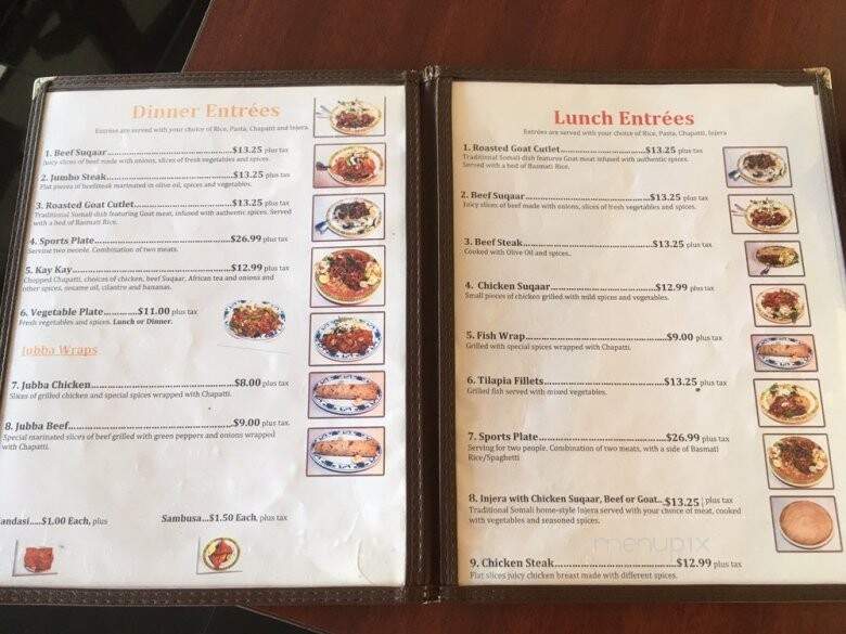 Jubba - San Jose, CA menu_pic