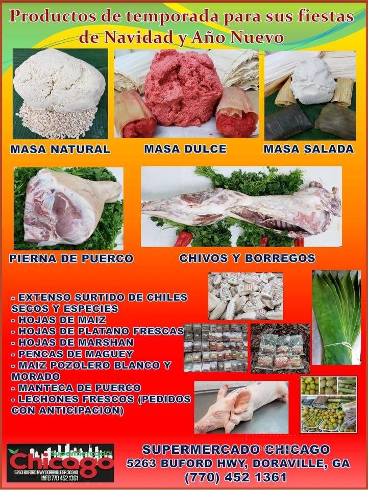 Supermercado Chicago - Doraville, GA menu_pic