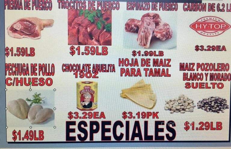 Supermercado Chicago - Doraville, GA menu_pic