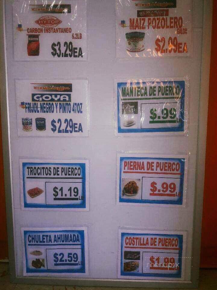 Supermercado Chicago - Doraville, GA menu_pic