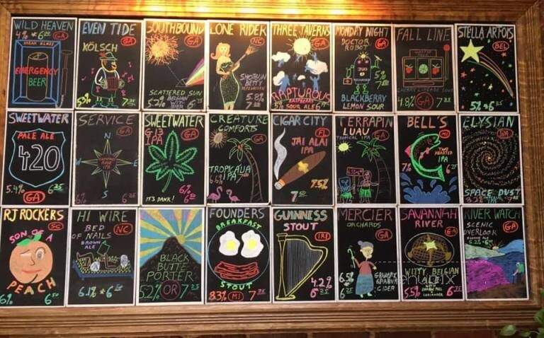 Still Water Tap Room - Augusta, GA menu_pic