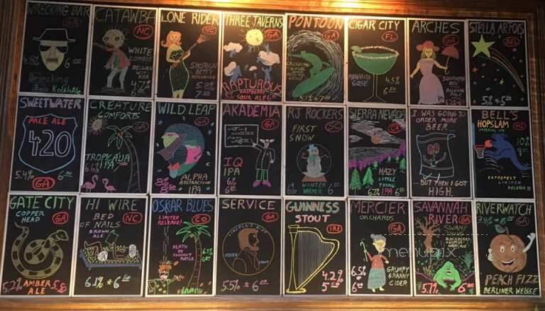 Still Water Tap Room - Augusta, GA menu_pic