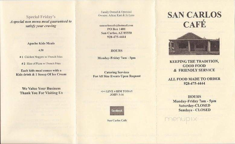 San Carlos Cafe - San Carlos, AZ