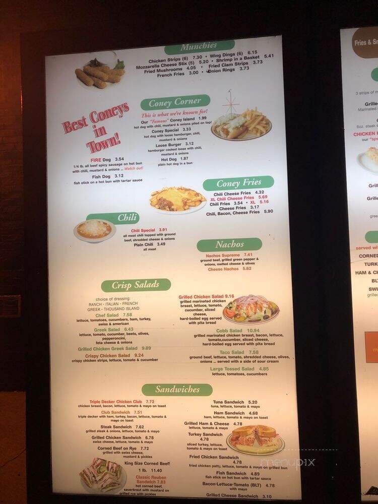 Joseph's Coney Island - Detroit, MI menu_pic