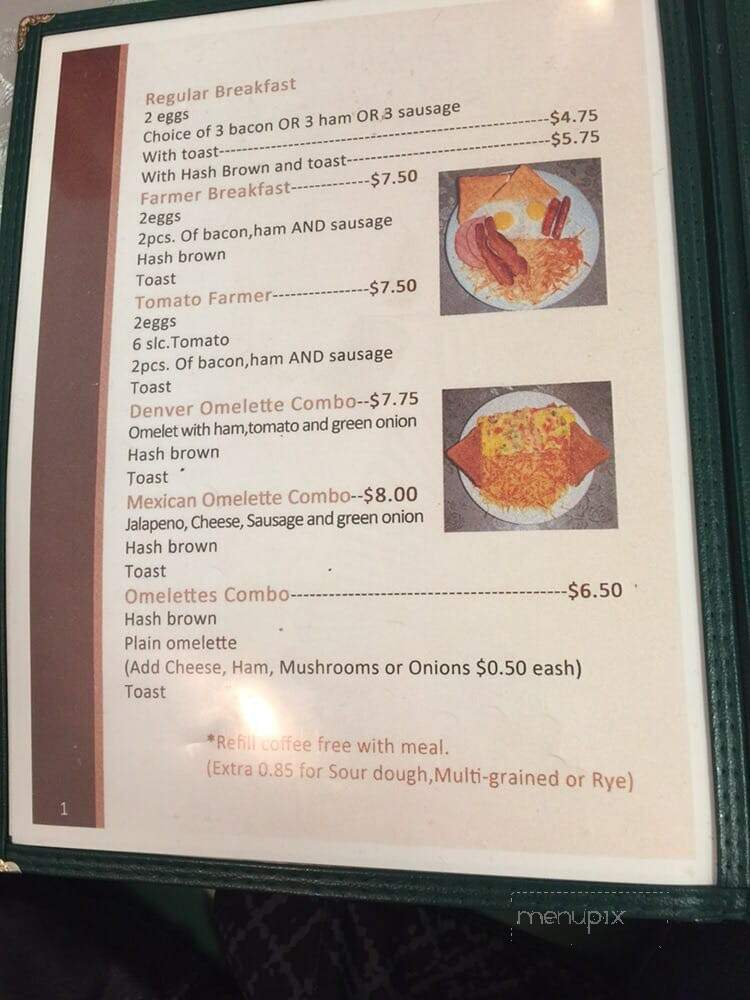 Jim's Cafe - New Westminster, BC menu_pic