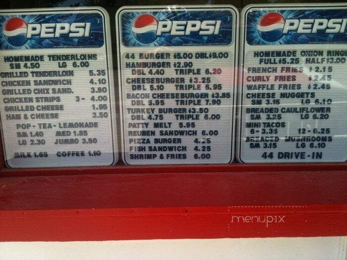 44 Drive Inn - Panora, IA menu_pic