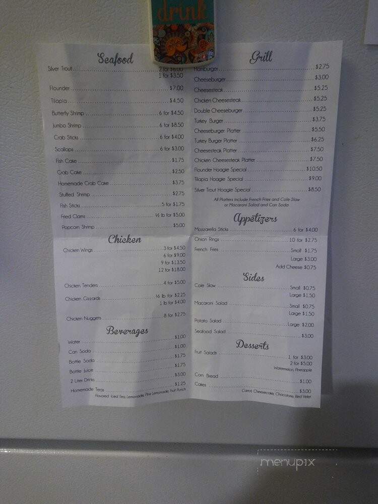 Hyon's Seafood & Restaurant - Philadelphia, PA menu_pic