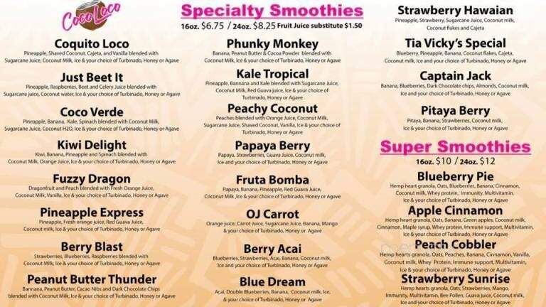 Coco Loco - Denver City, TX menu_pic