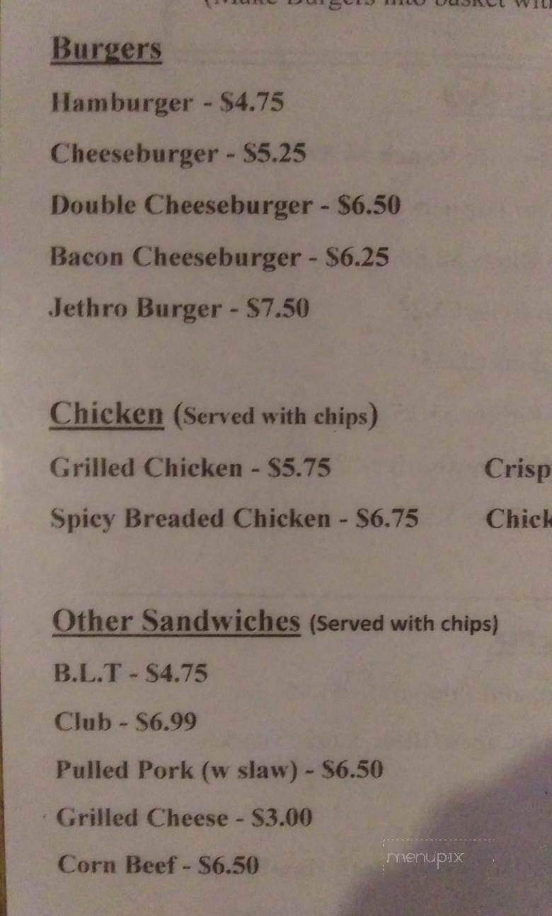 Frankie's Cafe - Newport, AR menu_pic