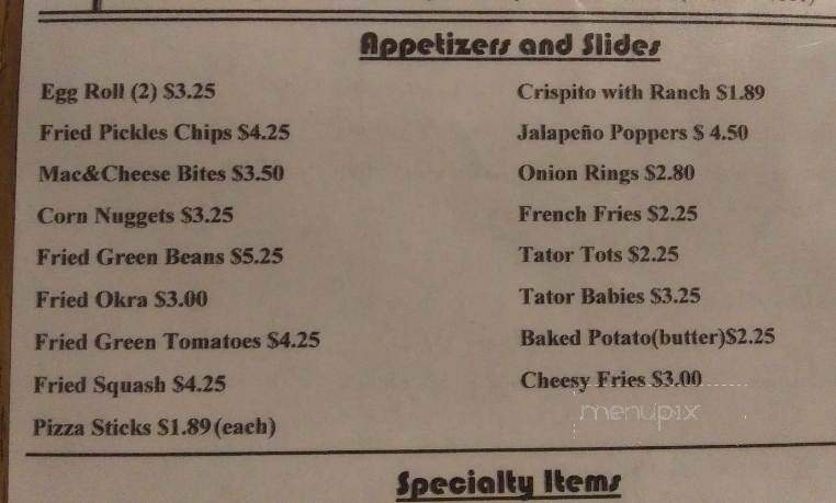 Frankie's Cafe - Newport, AR menu_pic