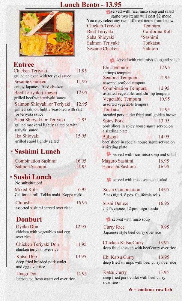 Hana Sushi - Stockton, CA menu_pic
