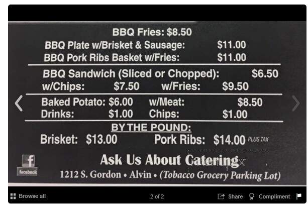 Adolph's BBQ and Catering - Alvin, TX
