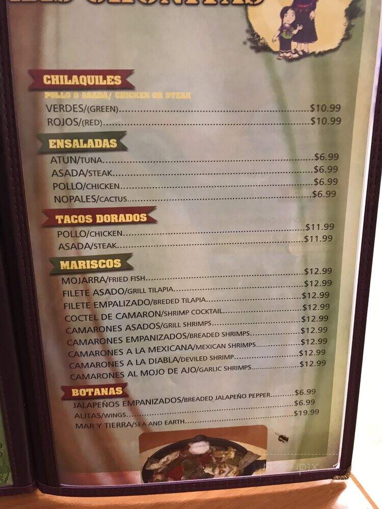 Las Chonitas Rica Comida Mexicana - Oakland Park, FL menu_pic