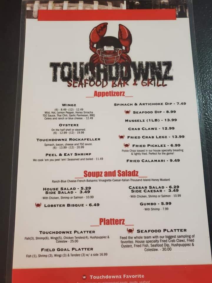 Touchdownz Seafood Bar & Grill - Macon, GA