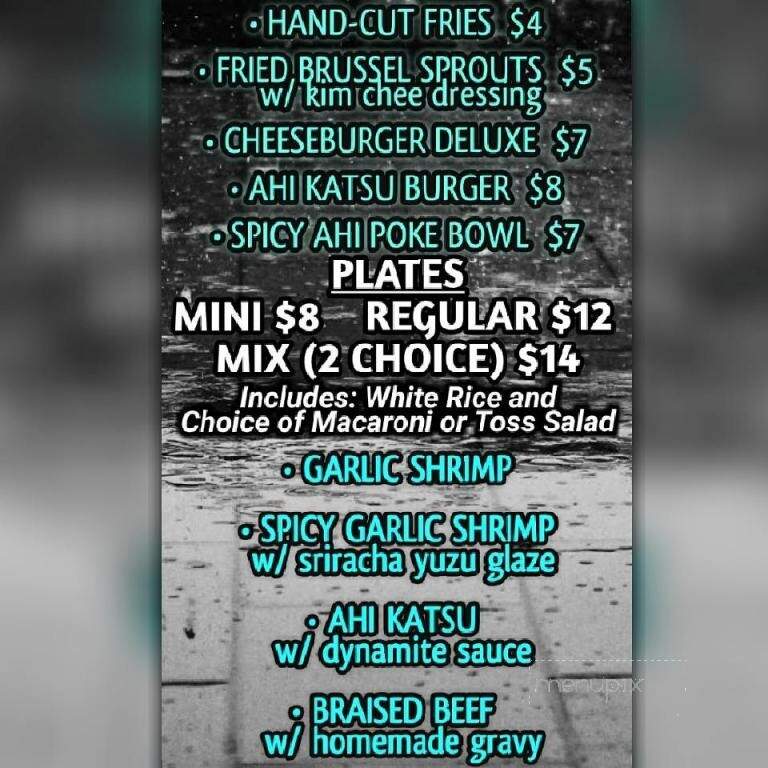 The Streatz Hawaii - Kapolei, HI menu_pic