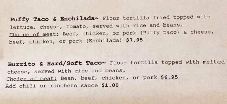 La Casa De Rosa - Marine City, MI menu_pic