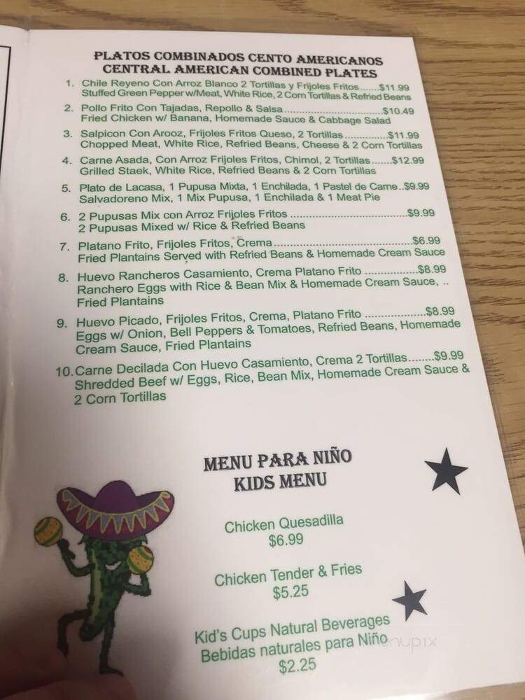 Pupuseria El Buen Gusto - Harvey, LA menu_pic