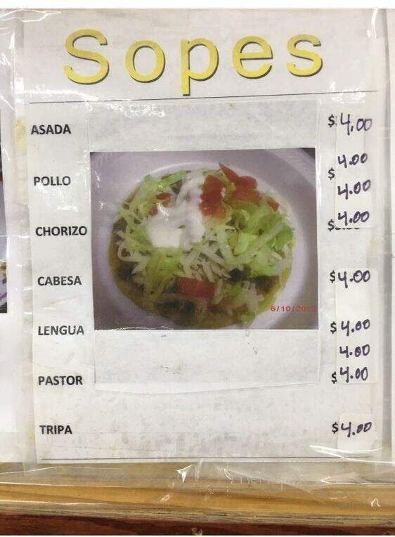 Taqueria Lupita - Murfreesboro, TN menu_pic