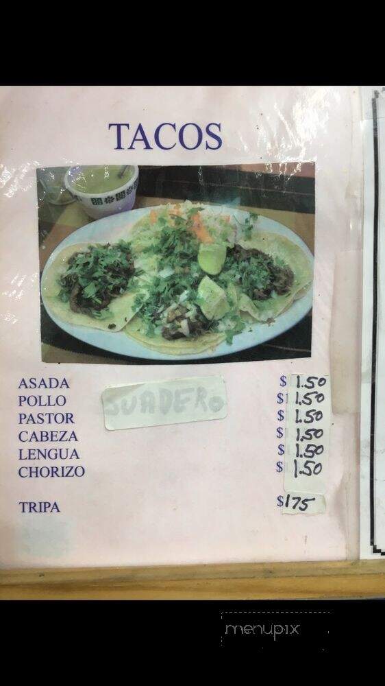 Taqueria Lupita - Murfreesboro, TN menu_pic