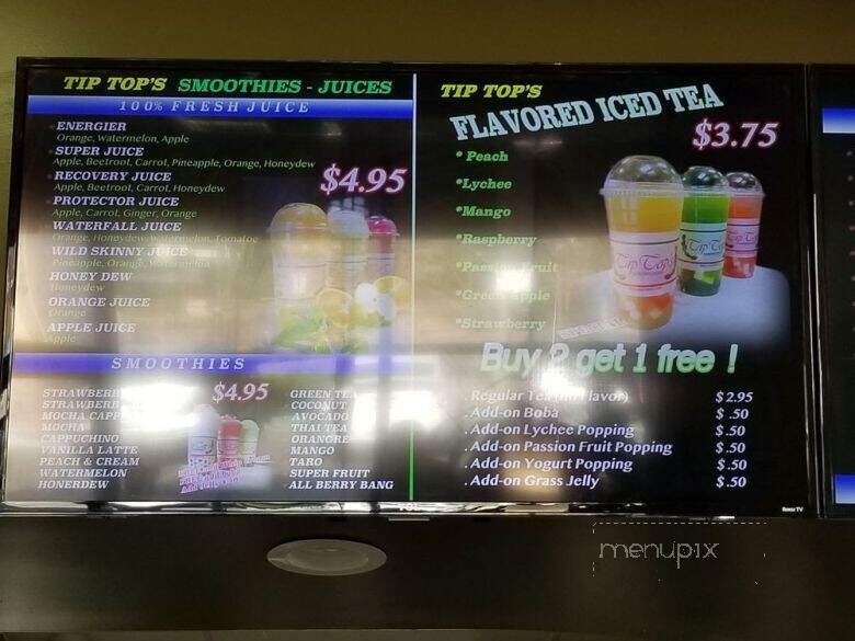 Tip Top Sandwiches - Rosemead, CA menu_pic