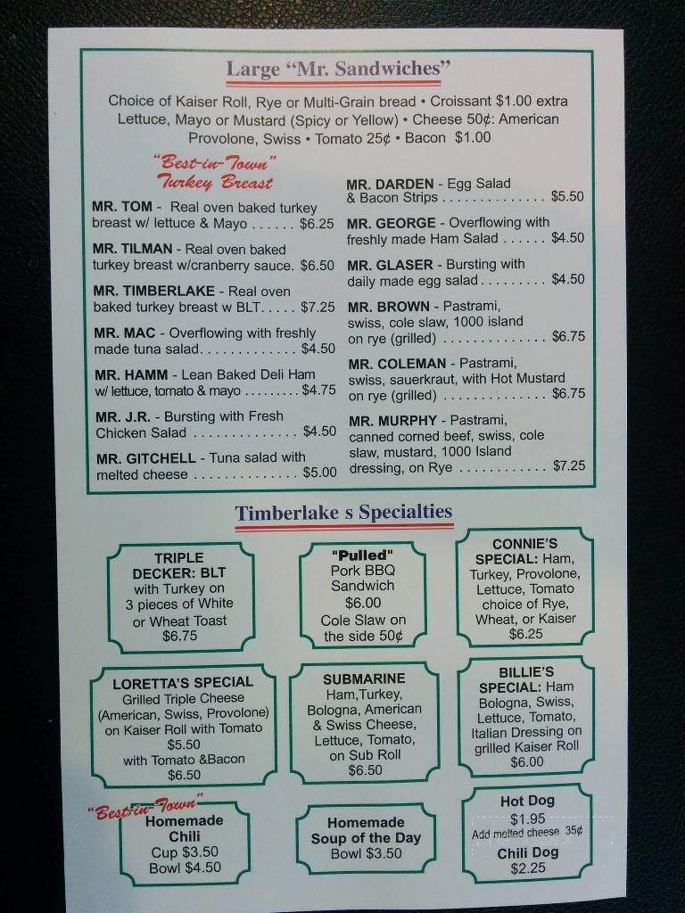 Timberlake's - Charlottesville, VA