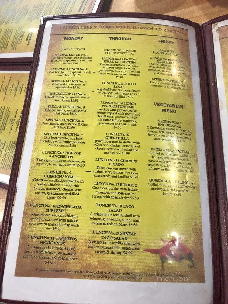 Lupita's Mexican Restaurant - Jacksonville, FL menu_pic