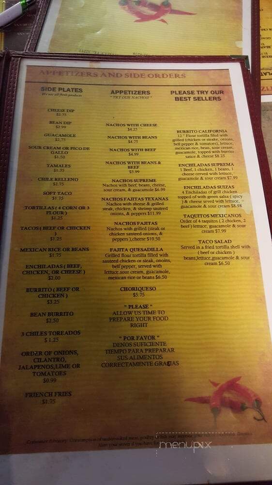 Lupita's Mexican Restaurant - Jacksonville, FL menu_pic