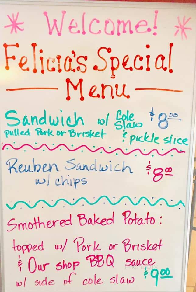 Felicia's Ice Cream Shop - Superior, AZ menu_pic