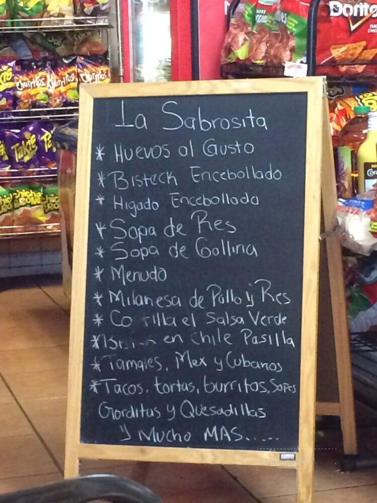 La Sabrosita - Sarasota, FL menu_pic