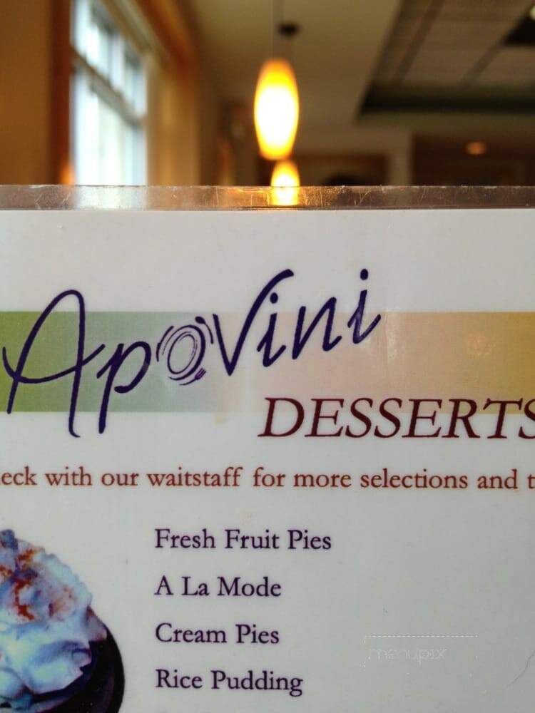 Apovini Grill - Clawson, MI menu_pic