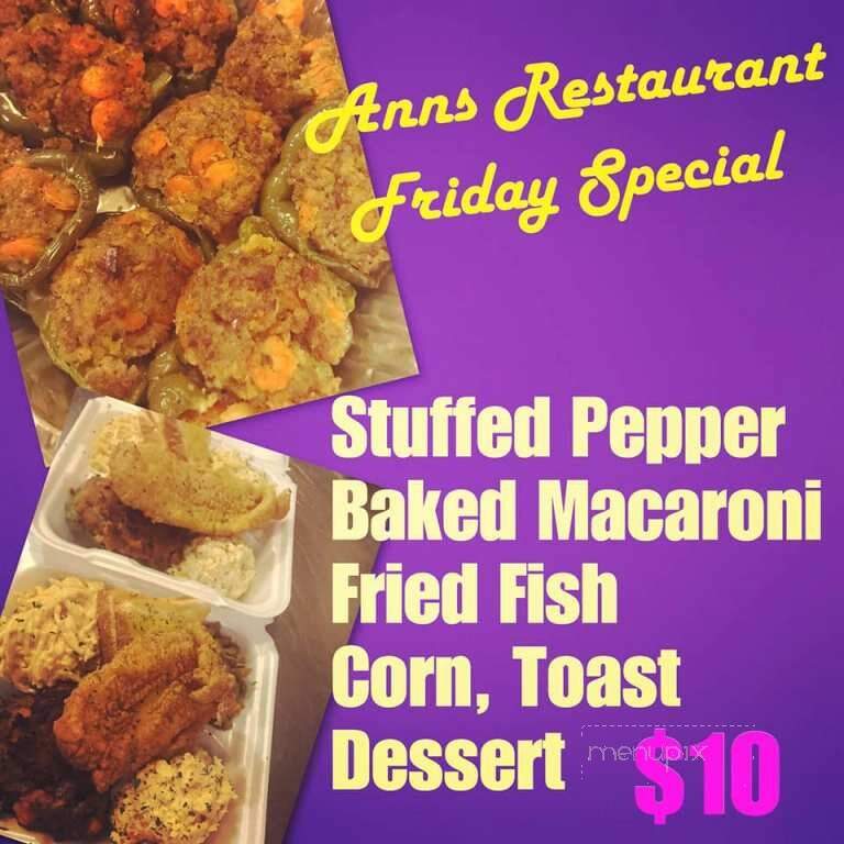 Anns Restaurant - Port Sulphur, LA menu_pic