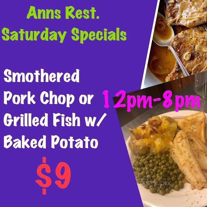 Anns Restaurant - Port Sulphur, LA menu_pic
