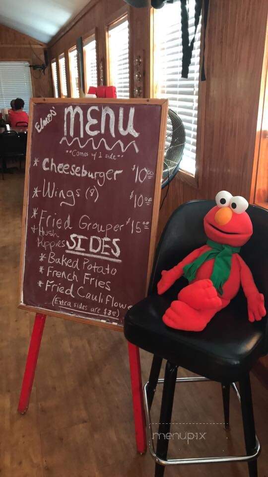 Elmo's Red Bar & Grill - Sparta, GA menu_pic