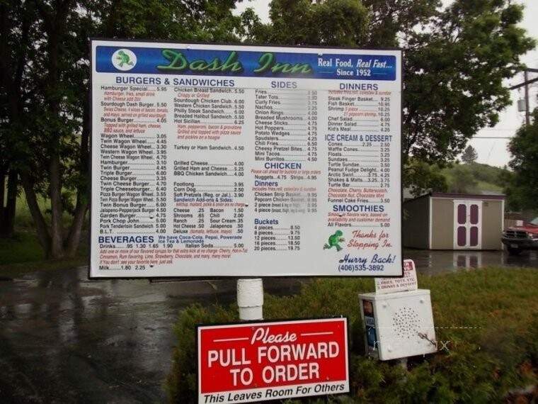 Dash Inn - Lewistown, MT menu_pic